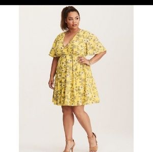 Torrid Georgette Wrap Dress NWOT